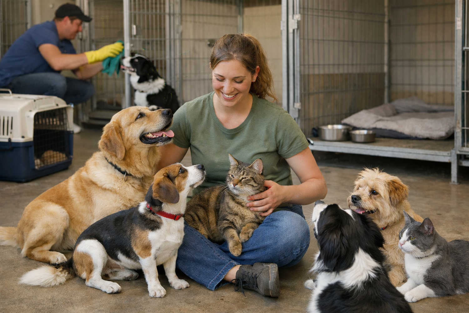 Rescue dogs and cats supported by Zakity's giving back donation program